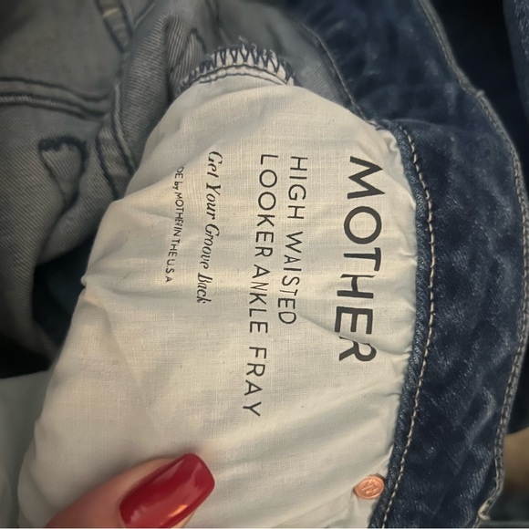MOTHER High Waisted Looker Ankle Fray Size 28 - Picture 9 of 9